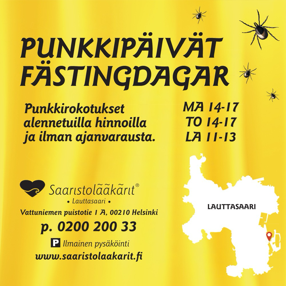 Punkkipäivät 1.9.-19.9.2026!
